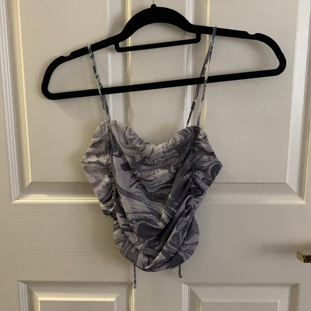 URBAN OUTFITTERS Marble Cropped Tank